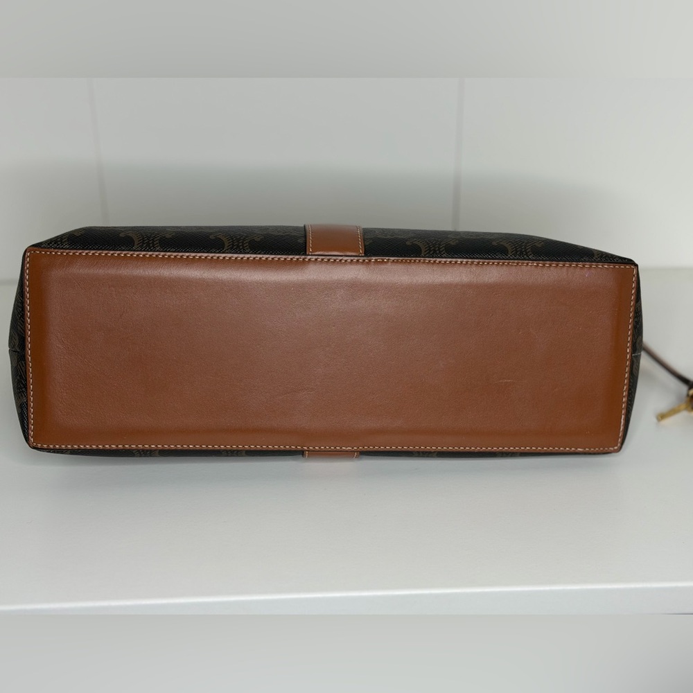Celine Brown Triomphe Canvas Toiletry Pouch - Picture 6 of 16